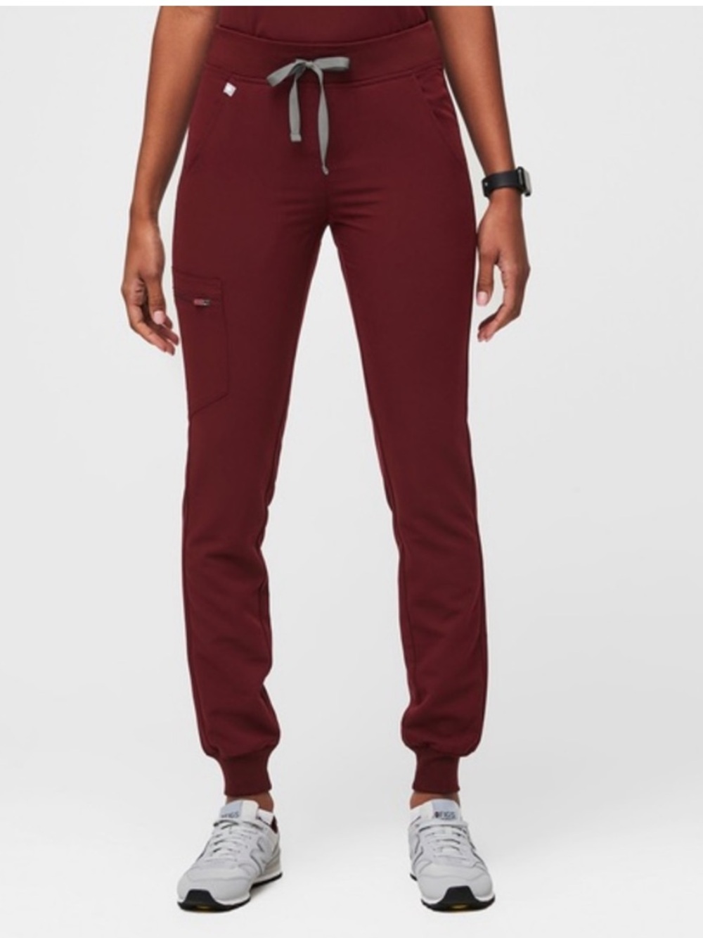 Figs Burgundy Zamora Jogger Scrubs Size Small